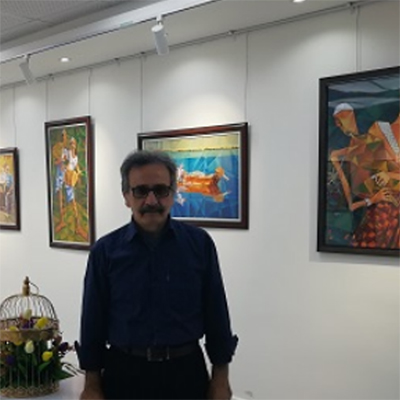 افتتاح نمایشگاه خط و نقش، آثاری از مسعود صدر در بوشهر