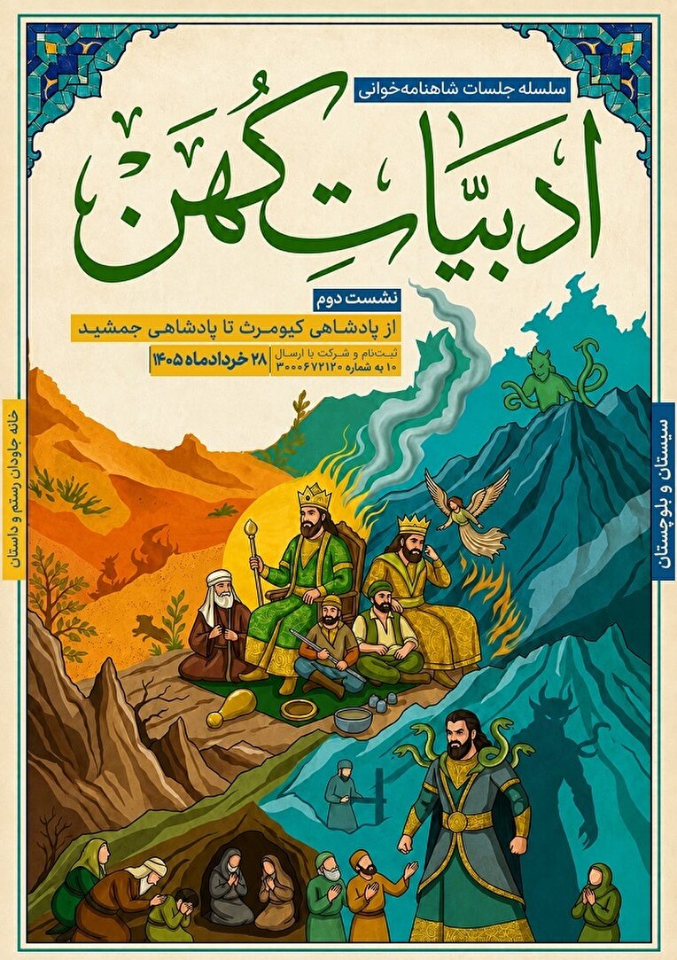 سلسله جلسات شاهنامه خوانی ادبیات کهن
